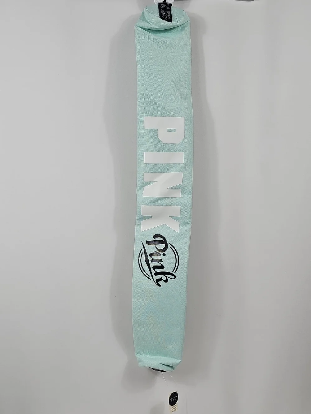 NWT VS PINK Insulated 6 Can Cooler Sling Bag Mint Green Black Logo Tube Carrier
